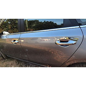 Nẹp Chân Kính Inox Dành Cho Xe Kia Cerato 2019 2020 mẫu inox - 4 chi tiết