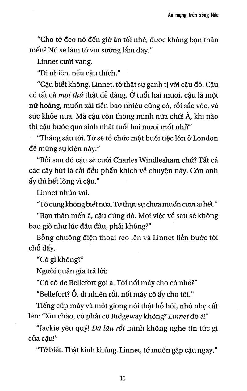 Án Mạng Trên Sông Nile (Agatha Christie)(Tái Bản)