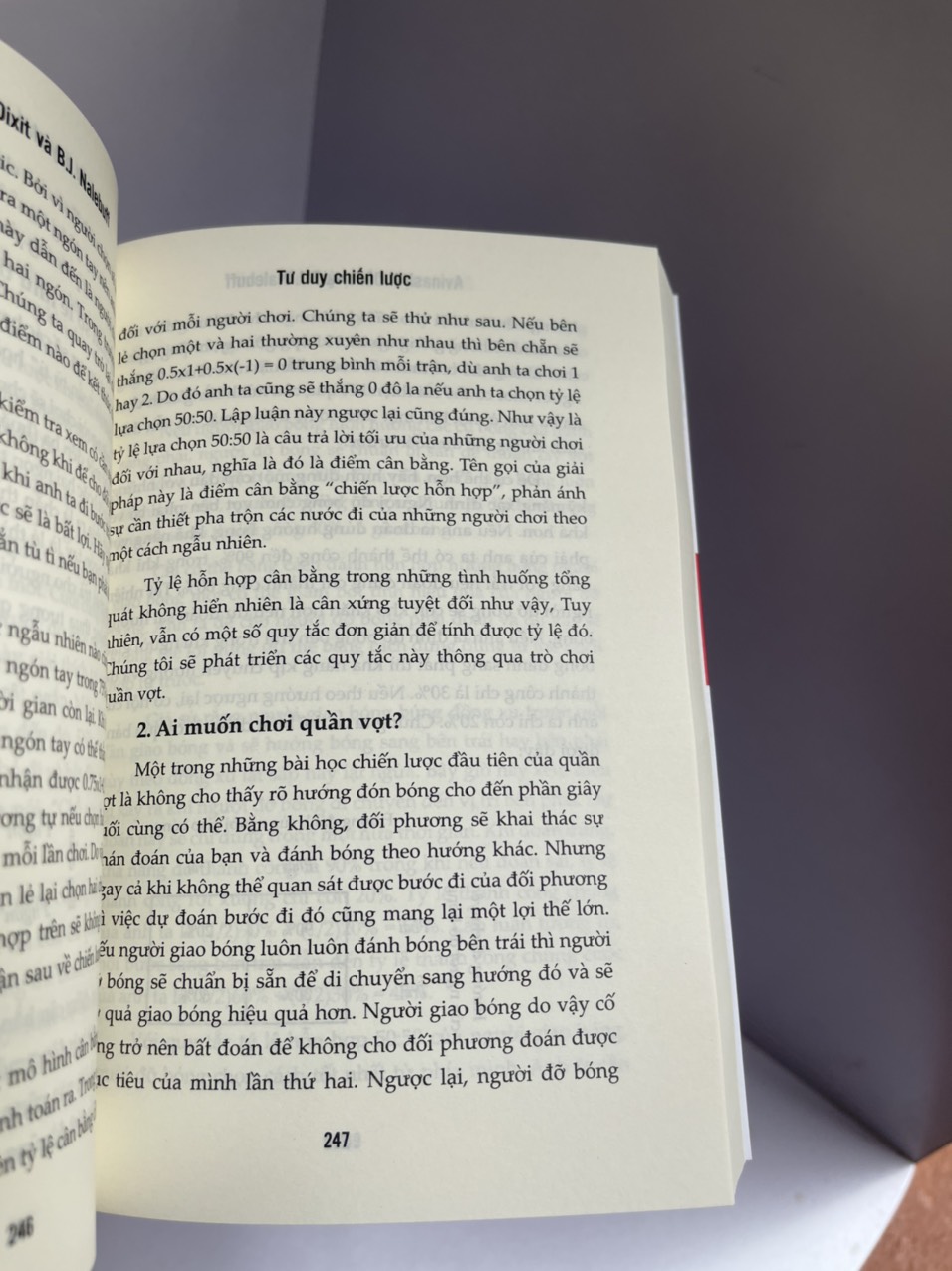 (Tái bản 2023) TƯ DUY CHIẾN LƯỢC – Lý thuyết trò chơi thực hành - Avinash KDixit, Bary Jnalebuff – Nguyễn Tiến Dũng – Lê Ngọc Liên dịch - Bách Việt Book