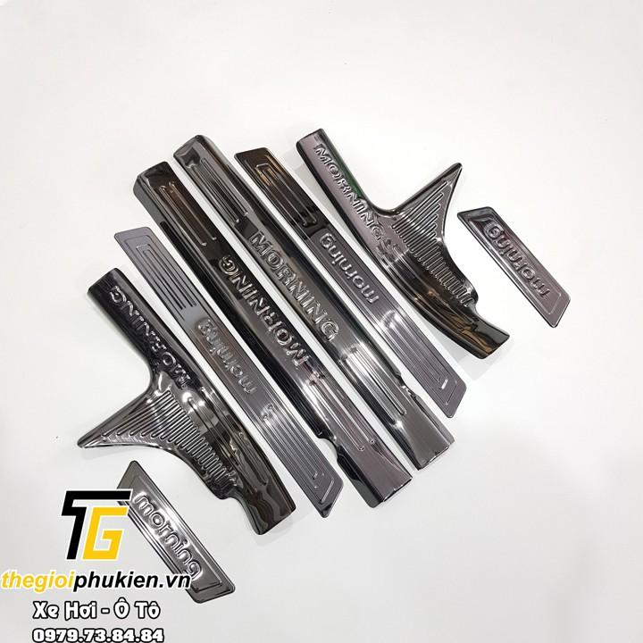 Bộ Ốp bậc cửa, Nẹp bước chân KIA Morning 2012-2019 - Mẫu Titan
