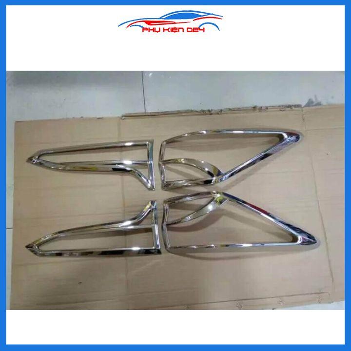 Ốp viền đèn pha hậu mạ crom Fortuner 2012-2016, 2017-2019, 2021-2022 chống trầy trang trí bảo vệ xe