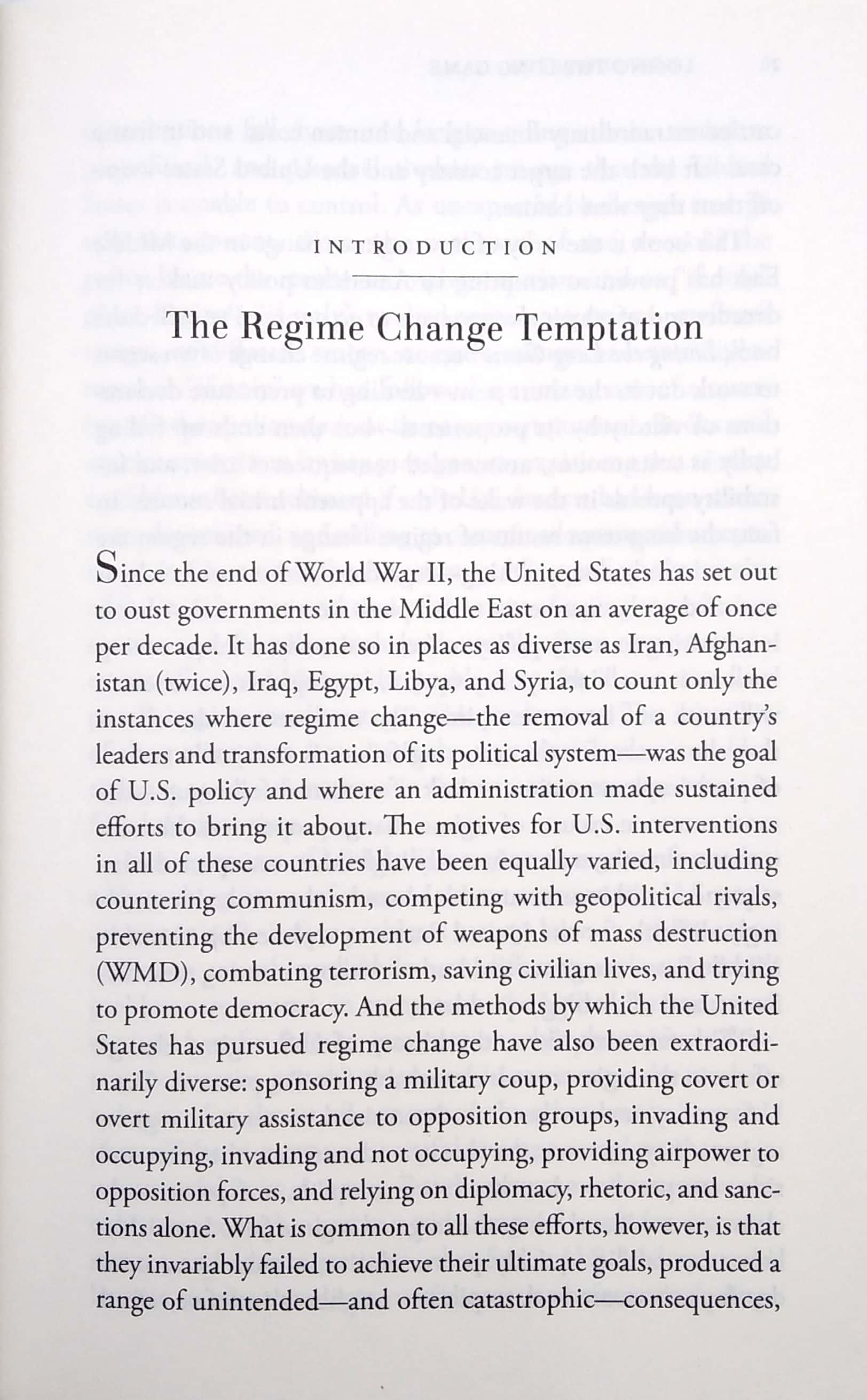 Losing The Long Game: The False Promise Of Regime Change In The Middle East