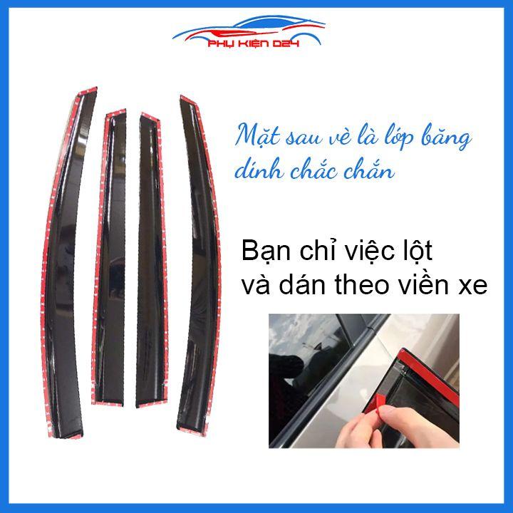 Vè mưa Kia Moring 2012-2020 vè đen che mưa bảo vệ trang trí xe