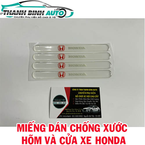 Miếng dán silicon chống xước hõm tay nắm cửa xe Honda