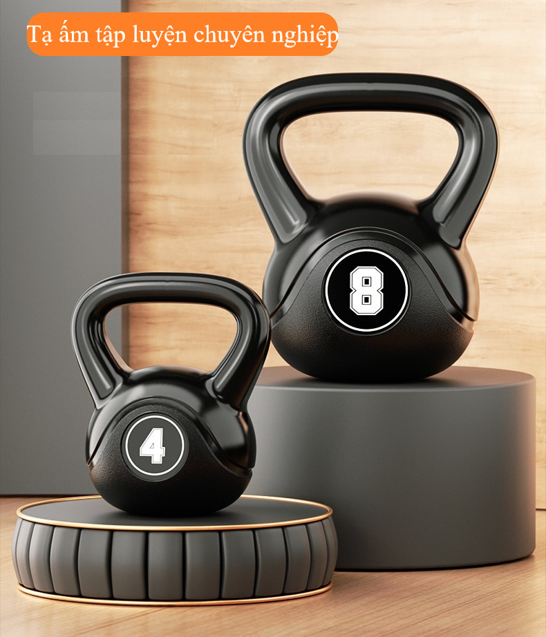 Tạ Bình Vôi 8kg ( Chất Liệu Vỏ Nhựa PE Bọc Bê Tông)Tăng Cường Sức Khỏe Cho Người Yêu Thích Tập Gym Tại Nhà Hoặc Phòng Tập