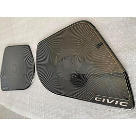 Ốp màng loa dành cho xe Honda Civic 2017 2018 2019 mẫu titan