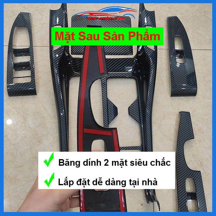 Ốp nội thất Sorento 2021-2022 vân Cacbon nhựa ABS bảo vệ chống trầy xước và làm đẹp xe