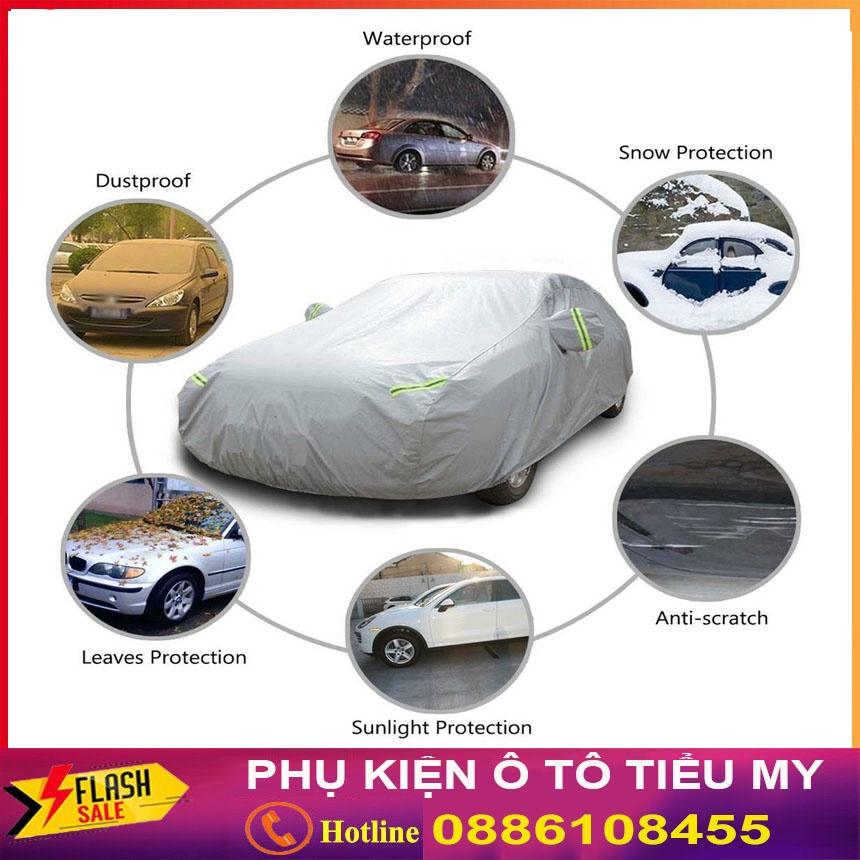 Bạt Phủ Ô Tô Vải Dù Xe MAZDA 2, Mazda 3, Mazda 6, CX5, CX8, CX9, BT50 chống nóng, chống nước, có phản quang