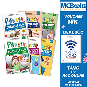 Bộ Sách POMath Toán tư duy Cho Trẻ Em 4 - 6 tuổi (6 Cuốn)