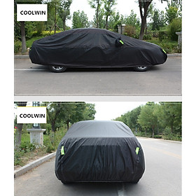 Bạt phủ ô tô Hyundai Elantra thương hiệu Macsim sử dụng trong nhà và ngoài trời chất liệu Polyester - màu đen