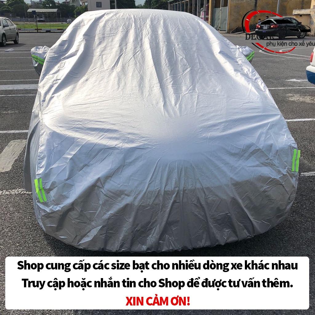 Bạt che nắng mưa bảo vệ xe ô tô 5 chỗ Vios bạt vải dù Oxford cao cấp bạc che ô tô, xe hơi 3 lớp thông minh