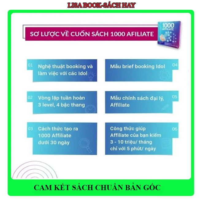 Sách COMBO LẬP NGHIỆP 1000 Affiliate và Từ điển Xây Kênh Tiktok tác giả Cấn Mạnh Linh- Sách chính hãng