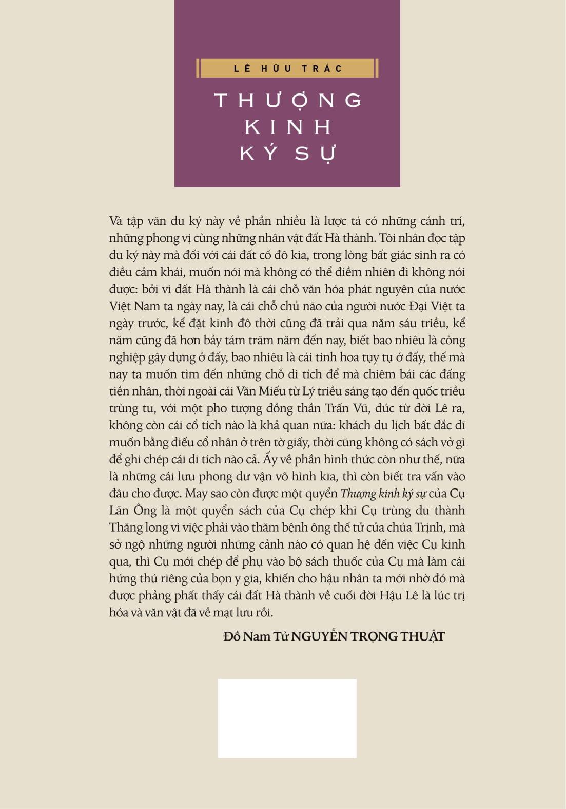 Sách - Thượng Kinh Ký Sự - Bìa Cứng
