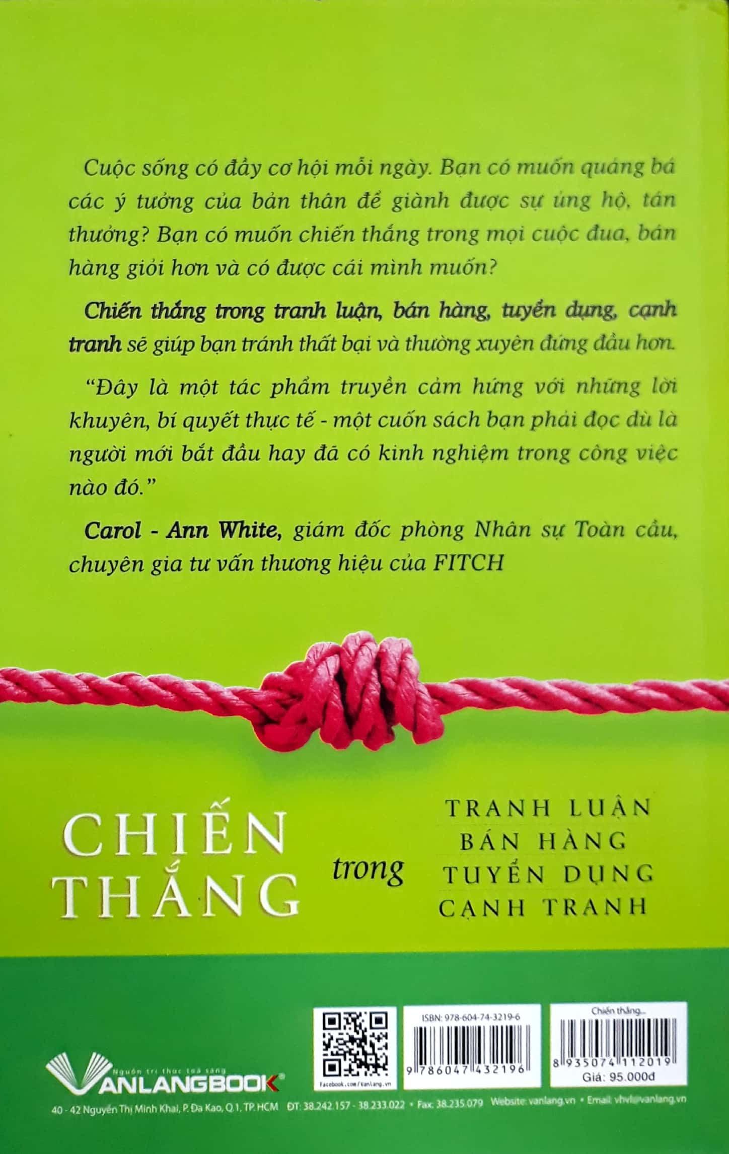 Chiến Thắng Trong Tranh Luận, Bán Hàng, Tuyển Dụng, Cạnh Tranh