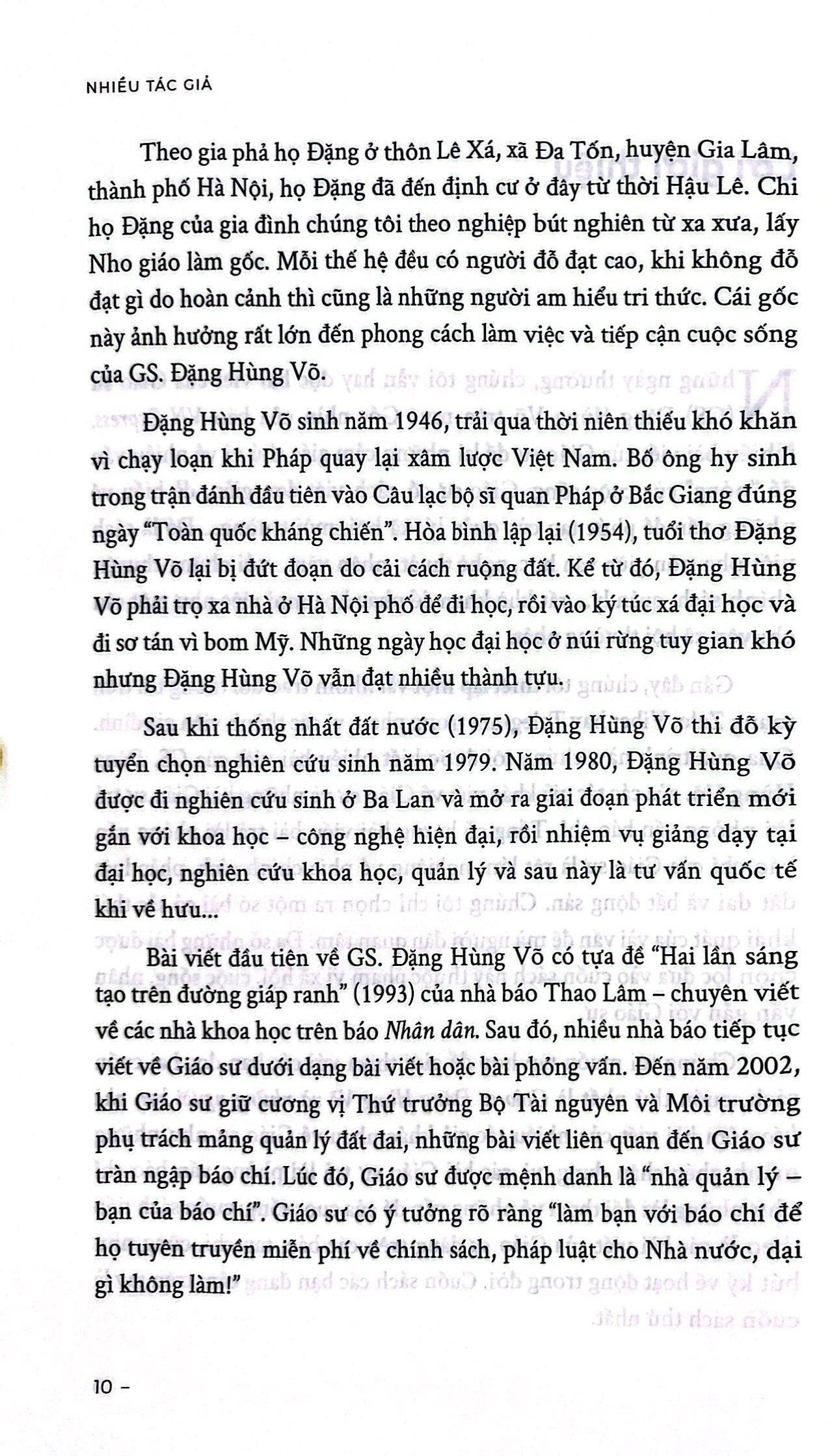 Giáo Sư Đặng Hùng Võ Và Những Người Bạn Nhà Báo