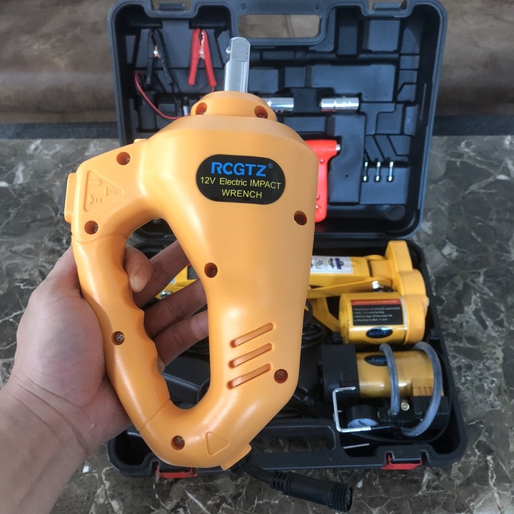 Bộ nâng kích gầm điện nhãn hiệu ROGTZ TY-42EJ-S kiêm máy bơm lốp và máy siết ốc ô tô đa năng 3 trong 1