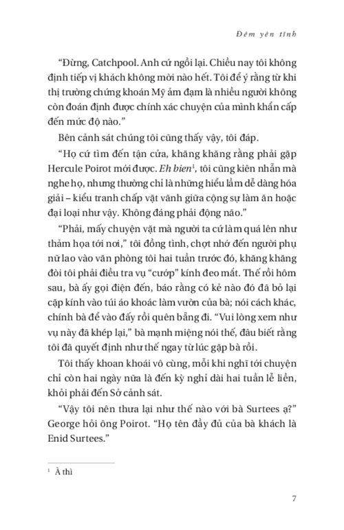 Đêm Yên Tĩnh - Hercule Poirot