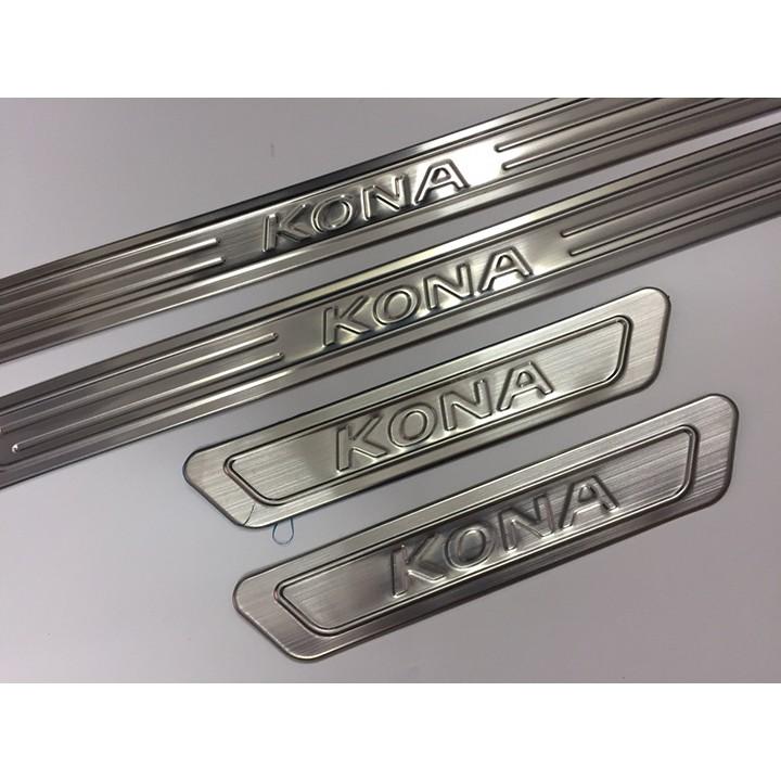 Ốp bậc Inox Dành Cho Xe Hyundai Kona 2018 2019 2020 2021
