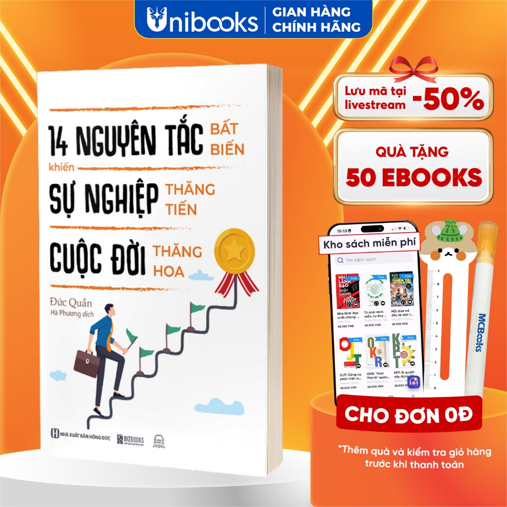 Sách - 14 nguyên tắc bất biến khiến sự nghiệp thăng tiến cuộc đời thăng hoa - MCBooks