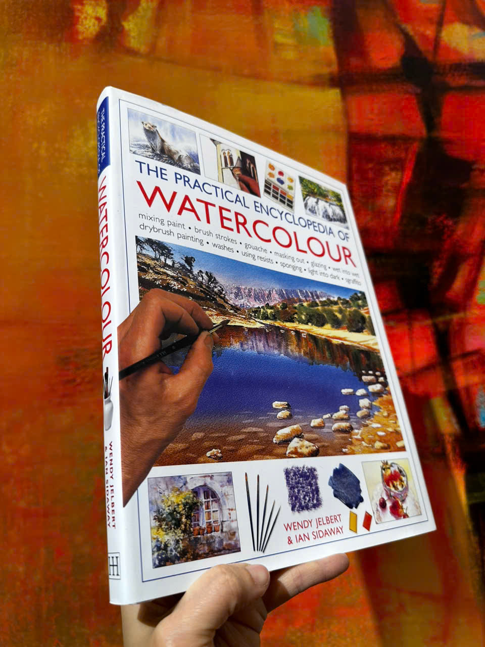 Sách - The Practical Encyclopedia of Watercolour by Wendy Jelbert - Sách nghệ thuật, tiếng anh