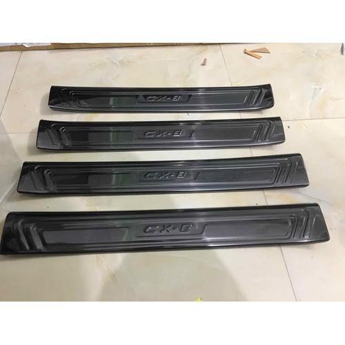 Bộ Ốp bậc cửa, Nẹp bước chân dành cho Mazda CX-8, CX8 – Titan(hàng cao cấp)