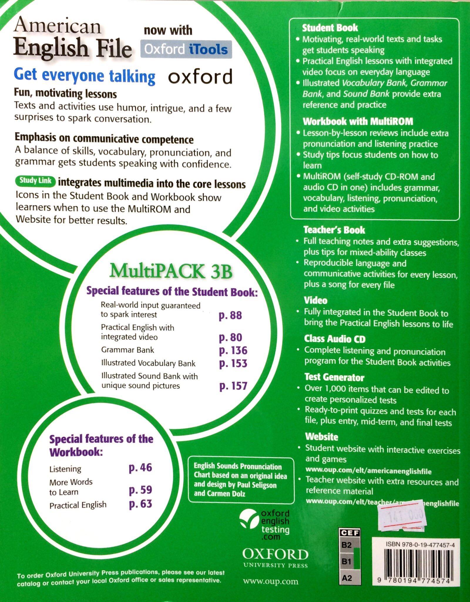 American English File Level 3 Student and Workbook Multipack B