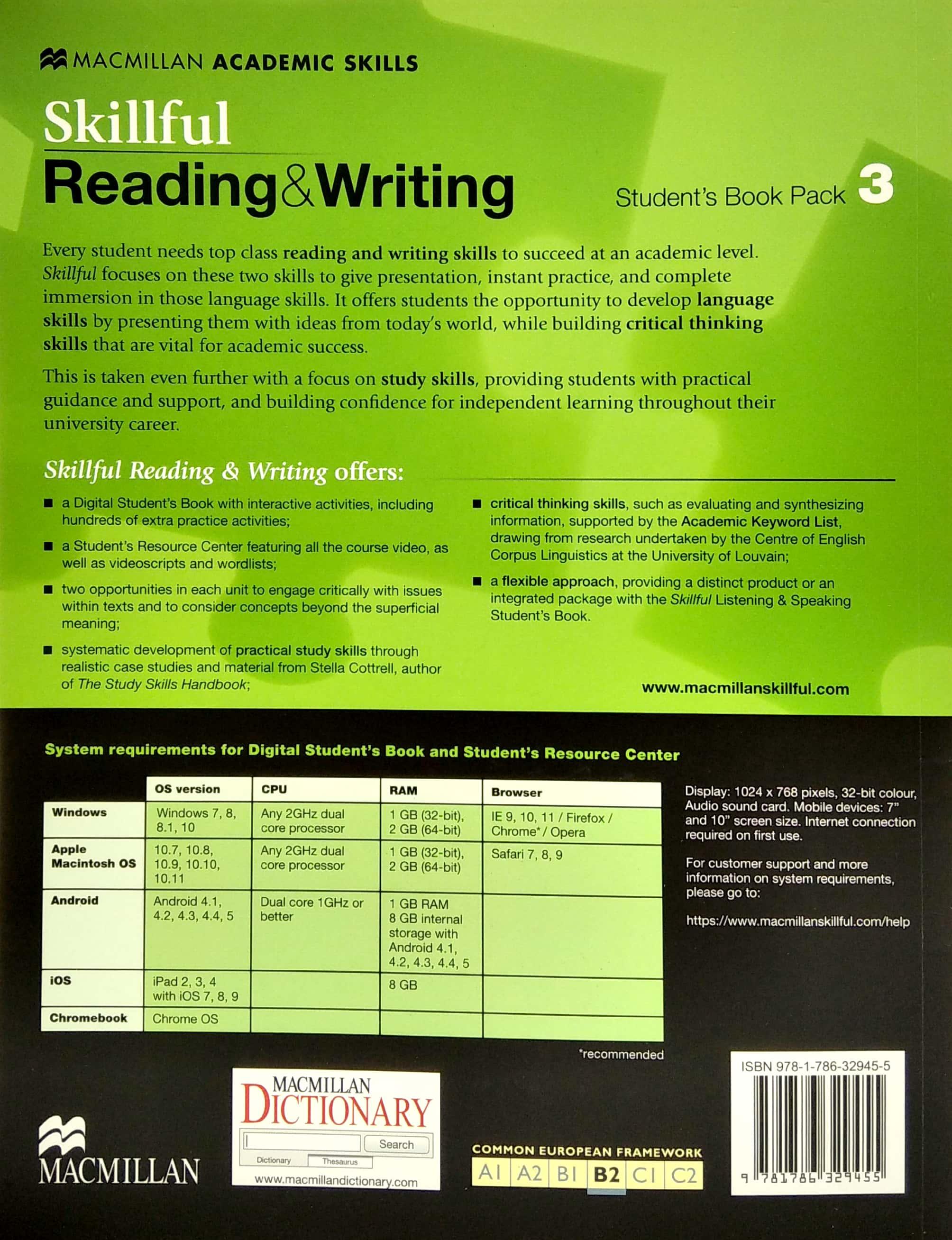 Skillful Level 3 Reading & Writing Student