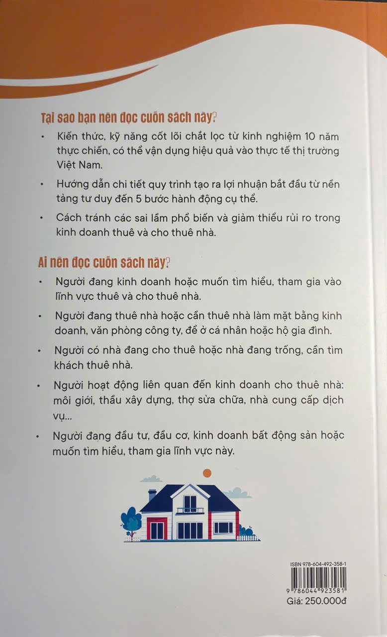 Sách - "Bí quyết kinh doanh Thuê và Cho thuê nhà". Khởi nghiệp đầu tư bất động sản. Hoàng Anh Minh. Mochibooks. NXB Lao động 2024