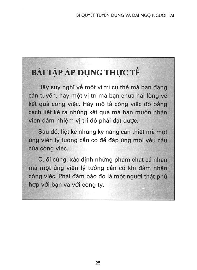 Bí Quyết Tuyển Dụng & Đãi Ngộ Người Tài (Tái Bản)