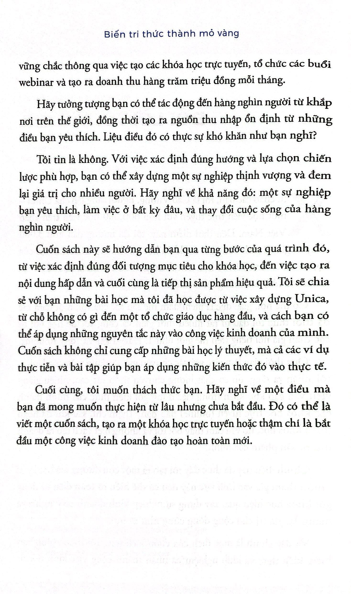 Biến Tri Thức Thành Mỏ Vàng