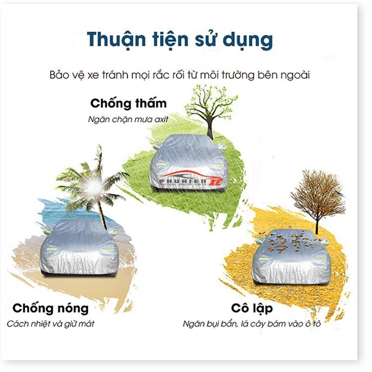 Bạt Phủ Ô Tô #Mazda CX5 CAO CẤP 3 LỚP -Tráng Bạc Cách Nhiệt, Chống Nước, Chống Trộm Gương(hàng cao cấp)
