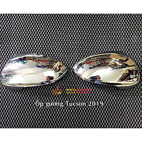 Ốp gương chiếu hậu xe Hyundai Tucson 2016- 2021 mạ crom cao cấp
