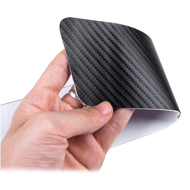 Bộ 4 Miếng Decal da Dán Chống Trầy Nẹp Cửa Xe Hơi cấu tạo Sợi Carbon Miếng Dán Cửa Xe Hơi Bằng Sợi Carbon Chống Trầy
