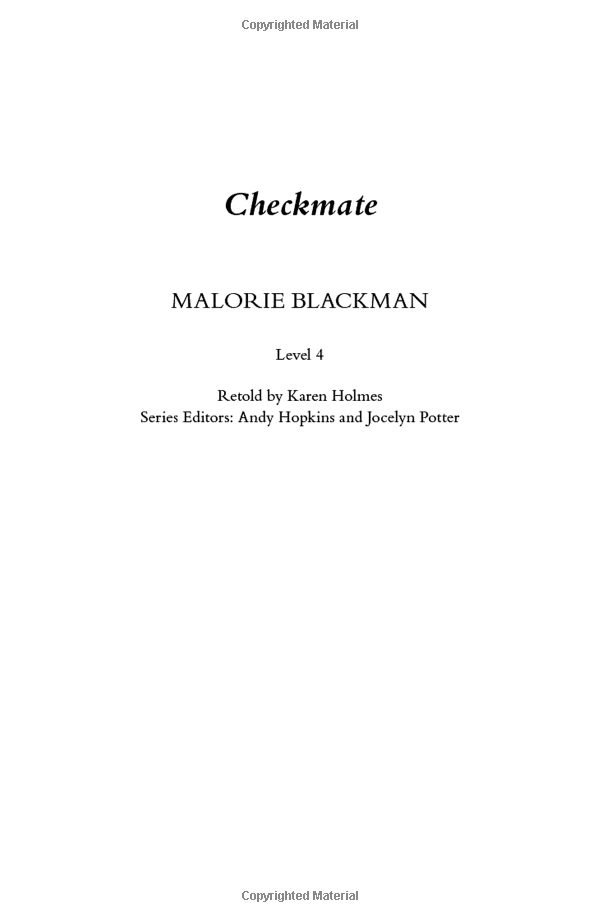 Level 4: Checkmate Book And MP3 Pack (Pearson English Graded Readers)