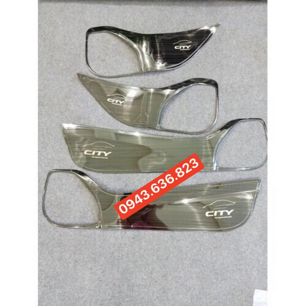 Bộ 4 ốp tapli cánh cửa cao cấp dành cho Honda City 2019-2020