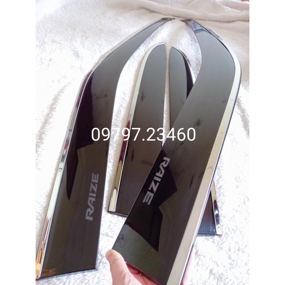 Vè che mưa Toyota Raize 2022 chỉ inox cao cấp, đổi lại và hoàn tiền trong 30 ngày nếu không hài lòng