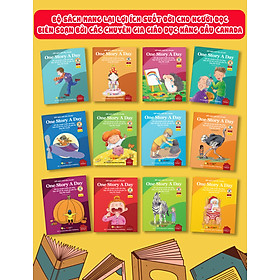 One Story A Day - Sách song ngữ cho bé, 12 cuốn truyện - 365 câu chuyện phát triển trí tuệ và nuôi dưỡng tâm hồn - Tặng kèm file nghe & note từng vựng