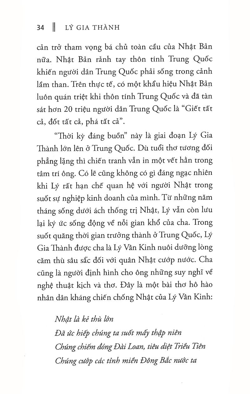 Lý Gia Thành – “Ông Chủ Của Những Ông Chủ” Trong Giới Kinh Doanh Hồng Kông (Tái Bản)