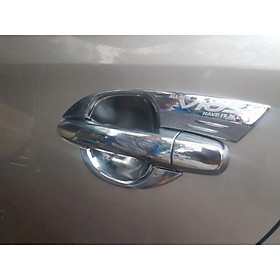 Bộ ốp tay nắm cửa, hõm xe Toyota Vios 2014-2017 mạ crom ( 8 chi tiết )
