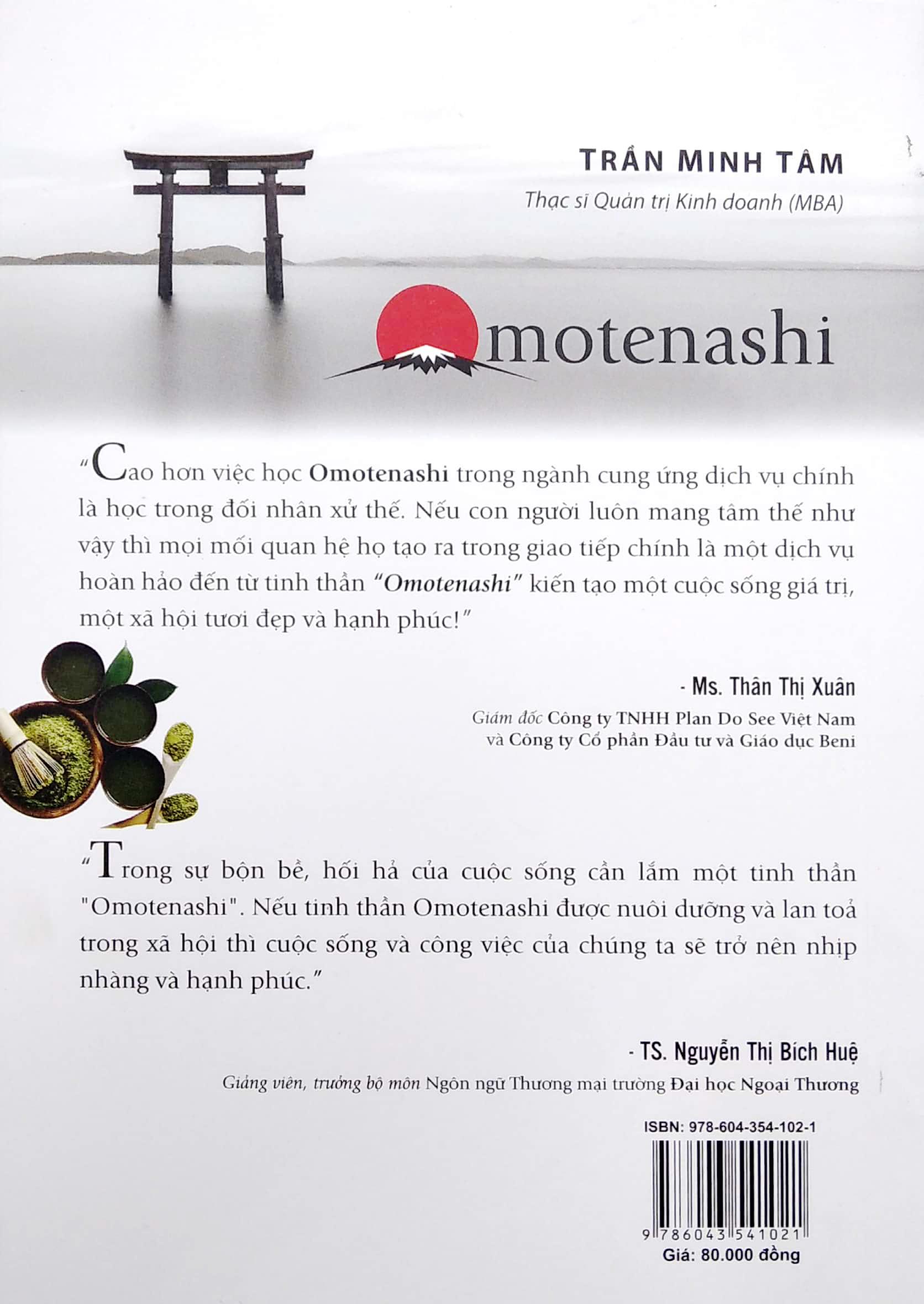 Cẩm Nang Giao Tiếp Kinh Doanh Với Người Nhật - Omotenashi Tinh Thần Dịch Vụ Nhật Bản