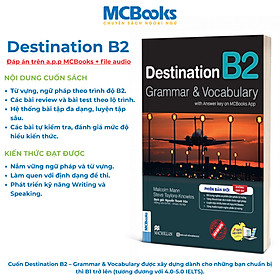 Sách - Destination B2 Grammar and Vocabulary Tặng Audio Và Bài Tập Thực Hành MCBooks