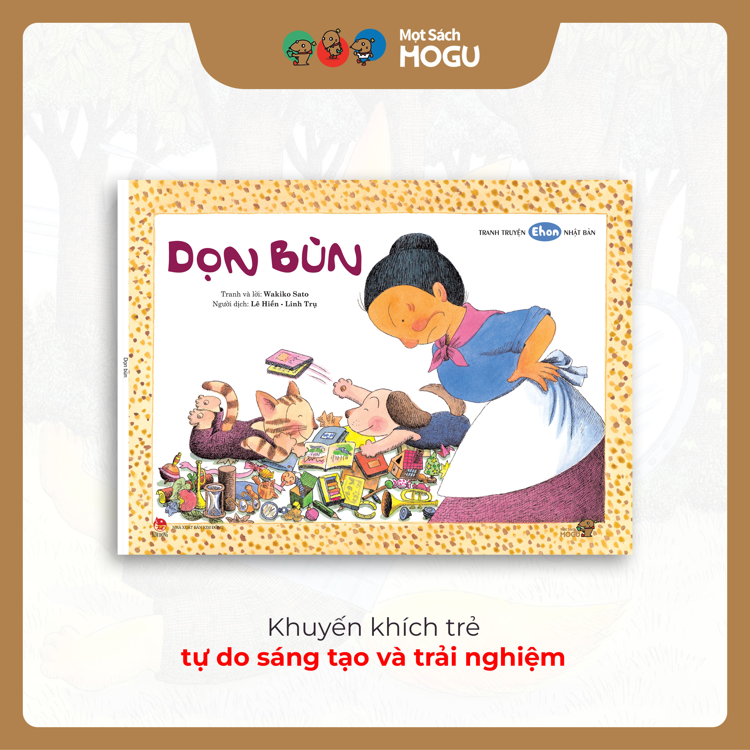 Truyện Ehon bé 3-4-5 tuổi - Dọn bùn