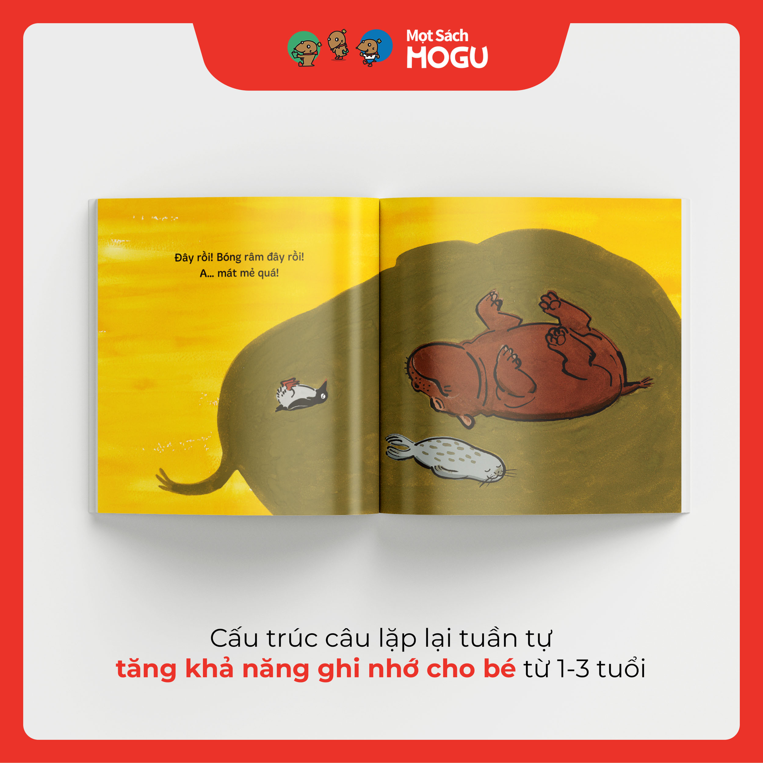 Truyện Ehon bé 1-2-3 tuổi - Nóng quá, nóng quá