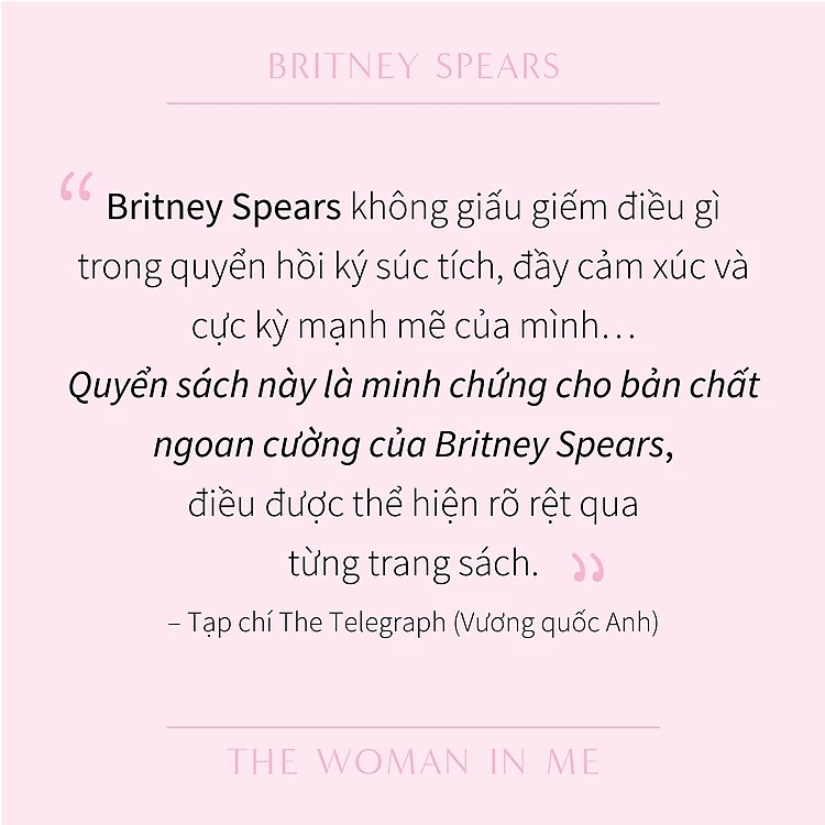 Sách - Người Đàn Bà Trong Tôi - The Woman in Me ( tặng kèm Poster ca sĩ Britney Spears - SL có hạn )