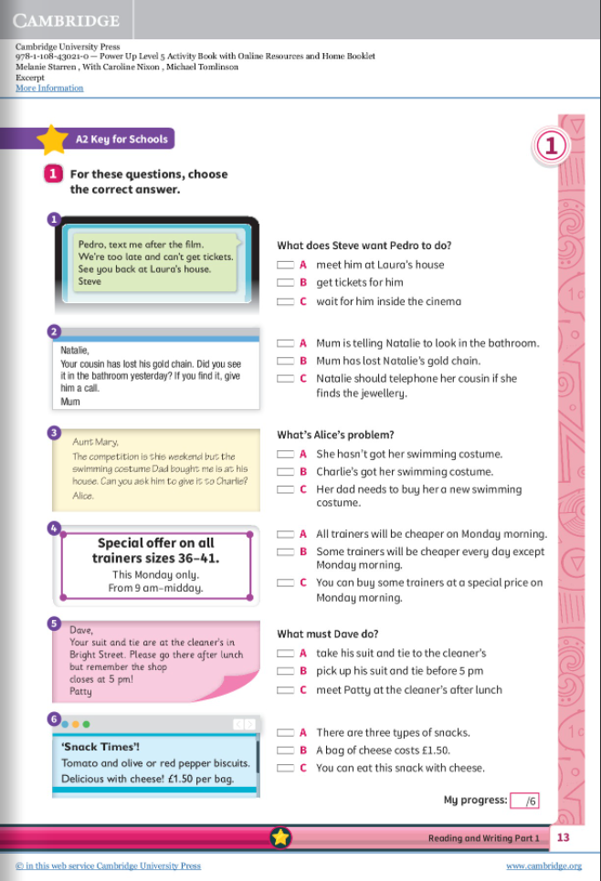 Power Up Level 5 Activity Book With Online Resources And Home Booklet
