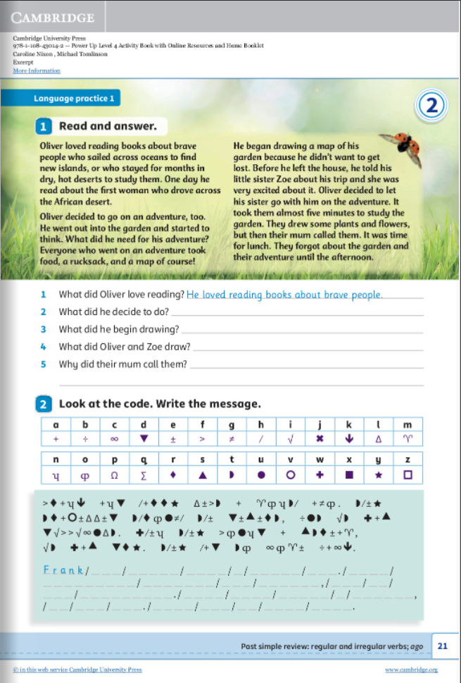 Power Up Level 4 Activity Book With Online Resources And Home Booklet