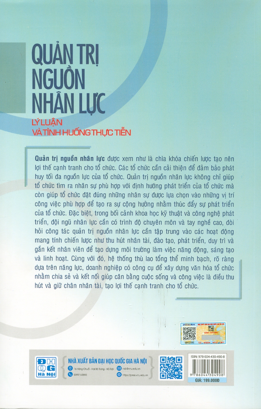 Quản Trị Nguồn Nhân Lực - Lý Luận Và Tình Huống Thực Tiễn (Sách chuyên khảo)