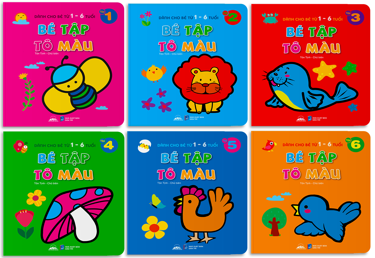 Sách - Combo 10 Cuốn Ehon Song Ngữ Anh - Viêt + 6 Cuốn Bé Tập Tô Màu - Tiên Phong Books