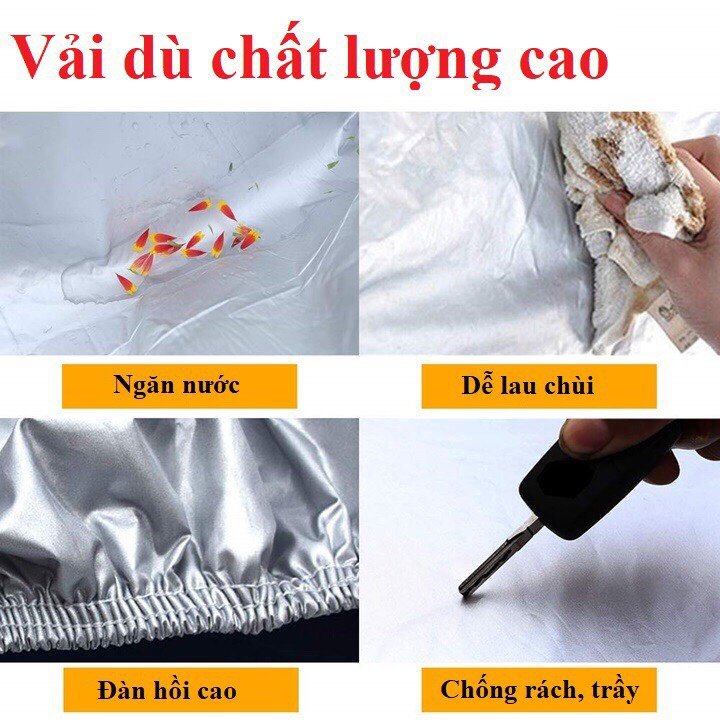 Bạt Che Phủ Xe MIRAGE ,Bạt Dù OXFORD 3 Lớp Phủ Ô Tô Cao Cấp Siêu bền
