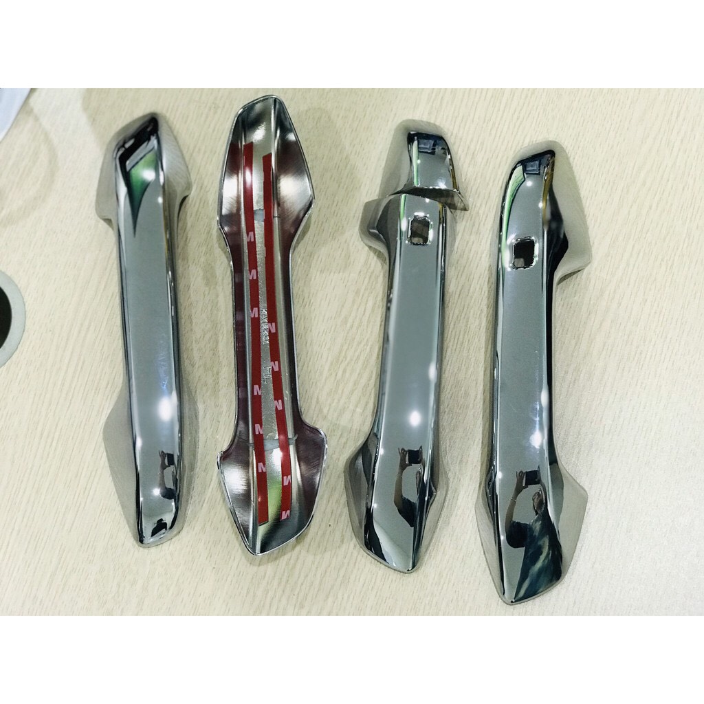 Bộ Ốp Tay Nắm Cửa Xe Kia Cerato 2019-2020-2021 Mạ Crom 4 Chi Tiết